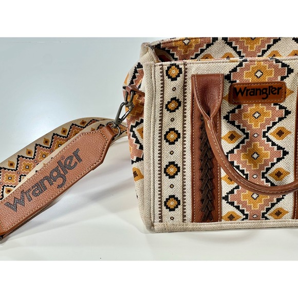 Wrangler Canvas Aztec Western Women's Small Bag Purse Crossbody WG2202-8120S - Picture 1 of 11